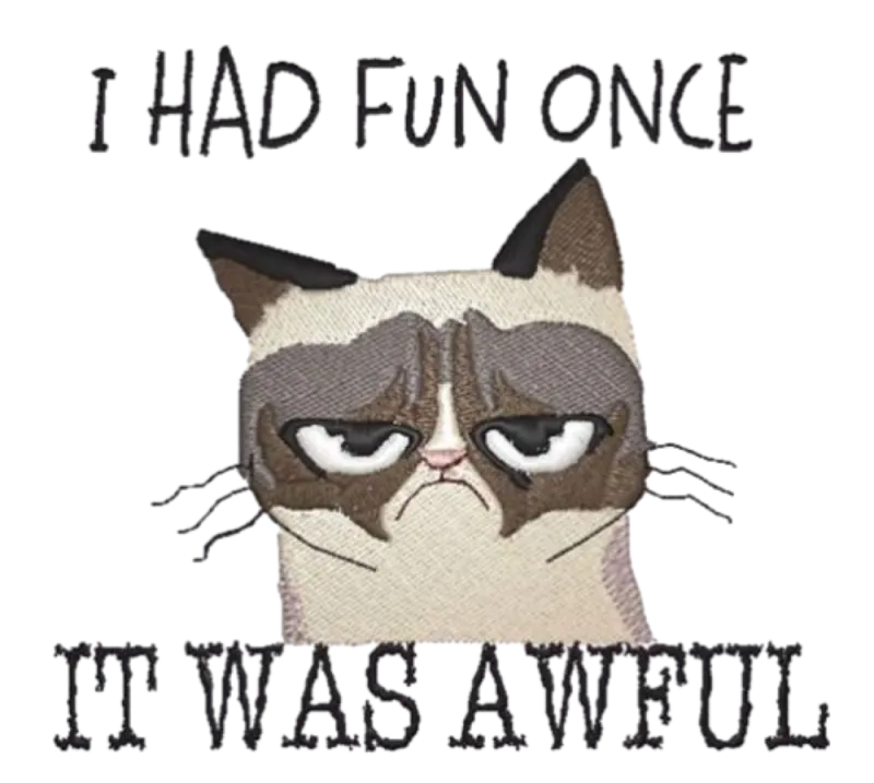 Дамска сива тениска "I had fun one time"
