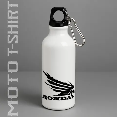Алуминиева бутилка за вода 500 мл Honda Dragon Black