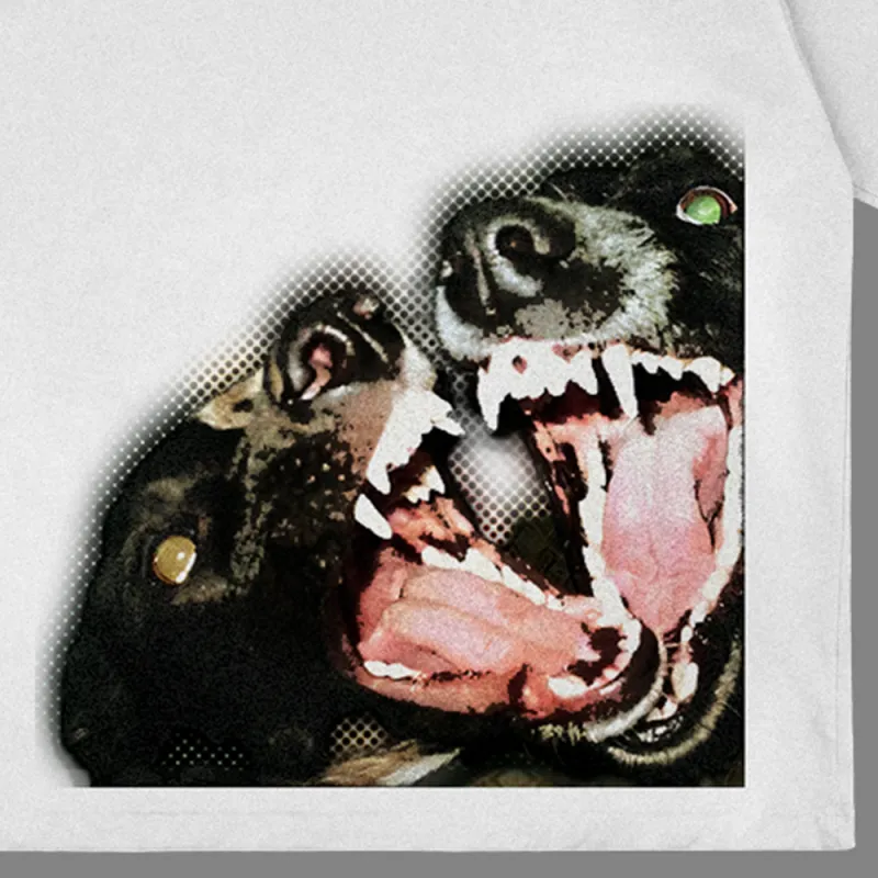 ProvinceDogs бяла с дизайн на гърба