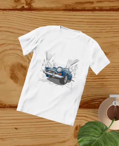 Мъжка тениска “Retro car”