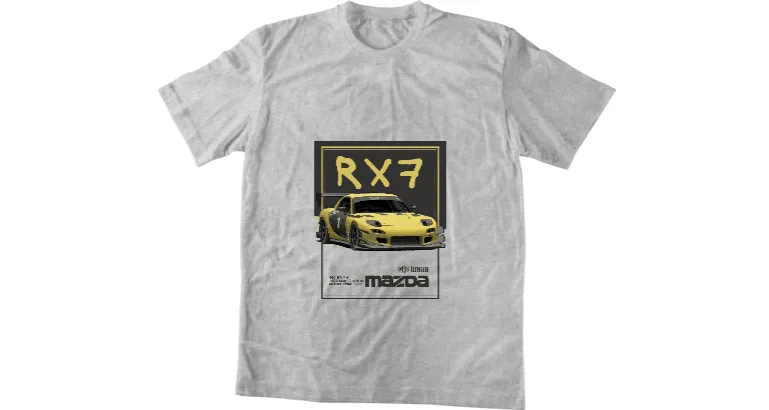 Мъжка тениска Poster Mazda RX7