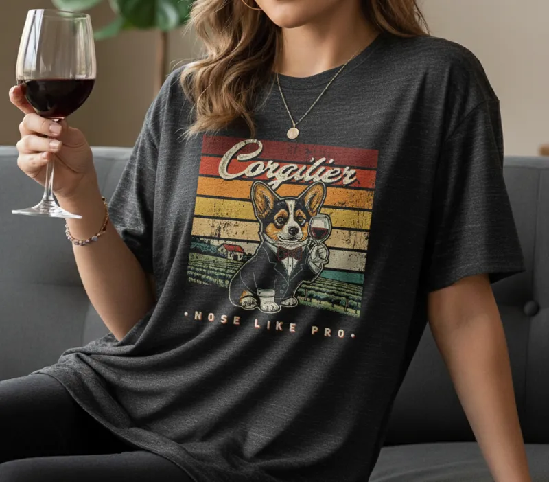 Унисекс тениска Corgilier II Черно