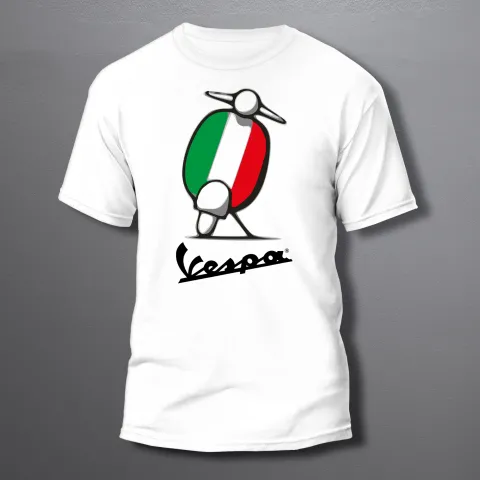 мъжка тениска VESPA Italy flag