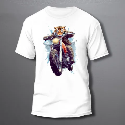 Series - Moto Animals Tiger 02 мъжка тениска