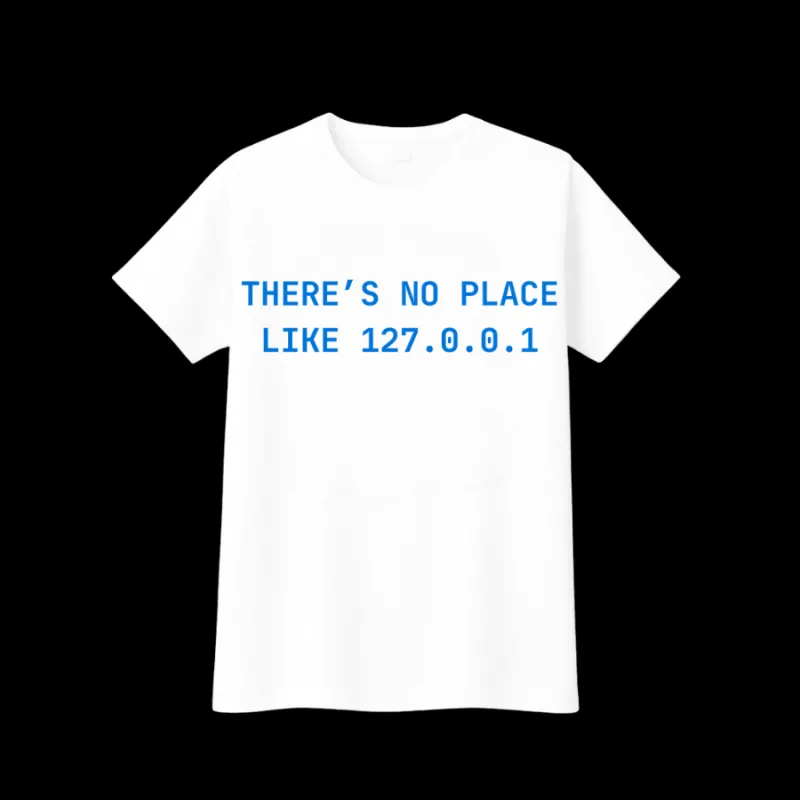 Мъжка тениска - There’s no place like 127.0.0.1