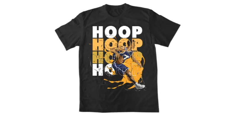 Hoop баскетболна тениска - черна