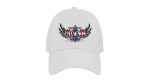 Шапка принт Champion /бяла/