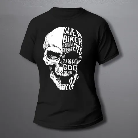 Мото тениска “Save a Biker”дамска мото тениска