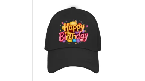 Шапка принт HB /черна/