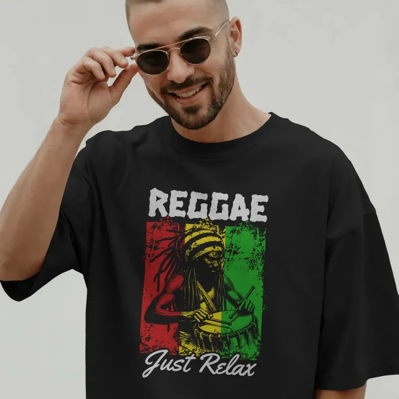 Унисекс Oversize тениска - "Reggae Just Relax"