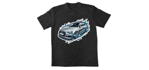 Тениска Audi - черна
