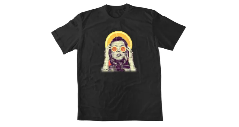 Мъжка тениска Fresh woman pop art
