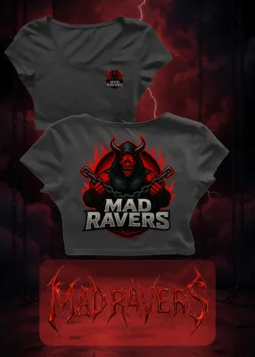 MadRavers CropTop I Page Logo - Black