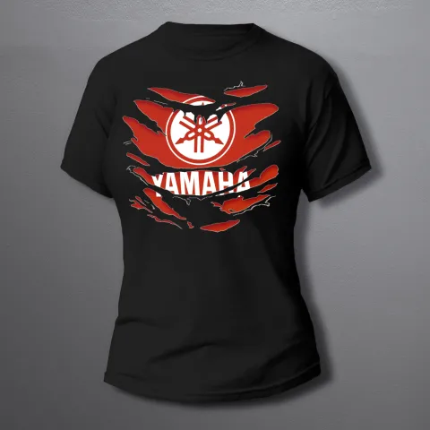 дамска тениска YAMAHA monster torn BLACK