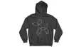 baloon dog black hoodie