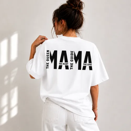 Тениска Mama White