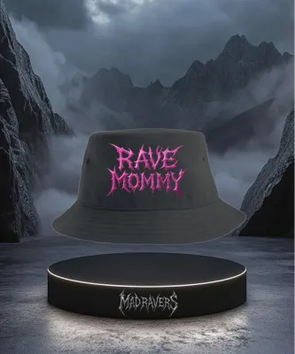 MadRavers Bucket Hat I Rave Mommy - Black