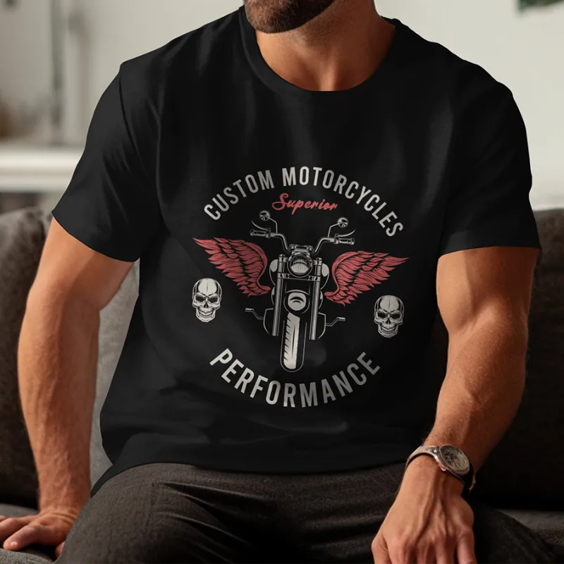 Мъжка тениска "Custom Motorcycles Superior"