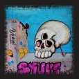 Skullzz ovrs blck hoodie