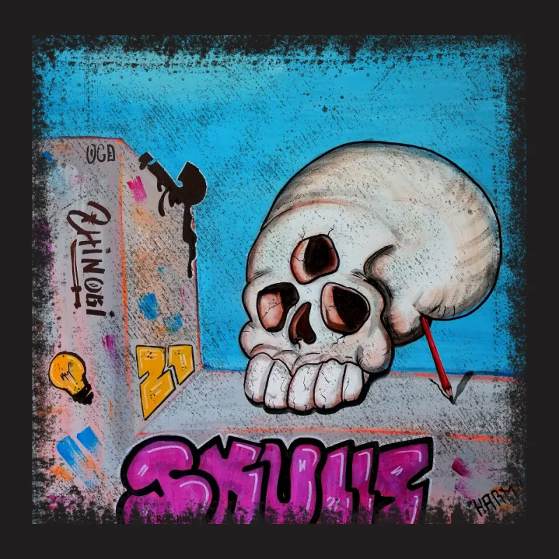 Skullzz ovrs blck hoodie