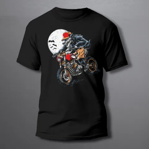 Series - Moto Animals Wolf мъжка тениска