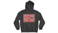 Pink on black hoodie