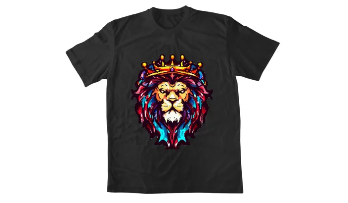 Lion King - Мъжка тениска (Черен цвят)