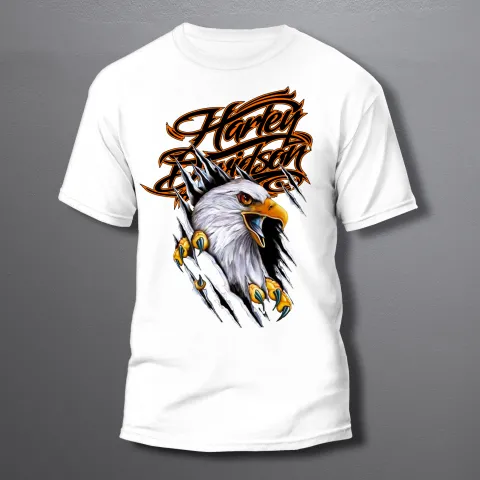 мъжка тениска Harley eagle