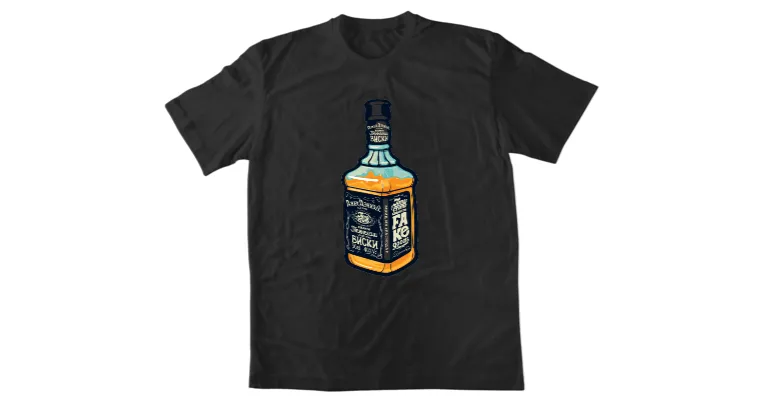 Мъжка тениска Jack Daniels Russian edition