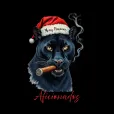 Black Panther Merry Christmas Aficionados black