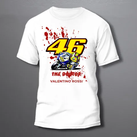 Мото Тениска 46 Rossi The Doctor Red - мъжка