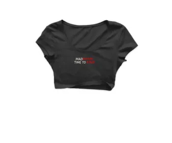 MadRavers CropTop I Time to Rave - Black