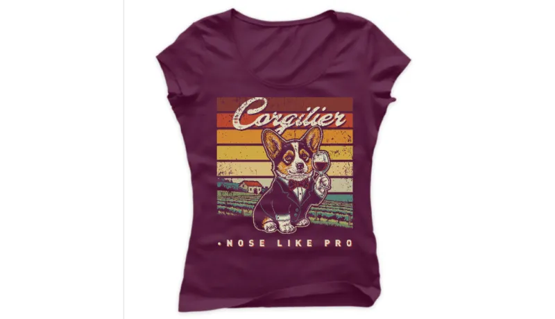 Дамска Тениска Corgilier Бургунди