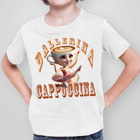 Детска тениска принт Ballerina Cappuccina