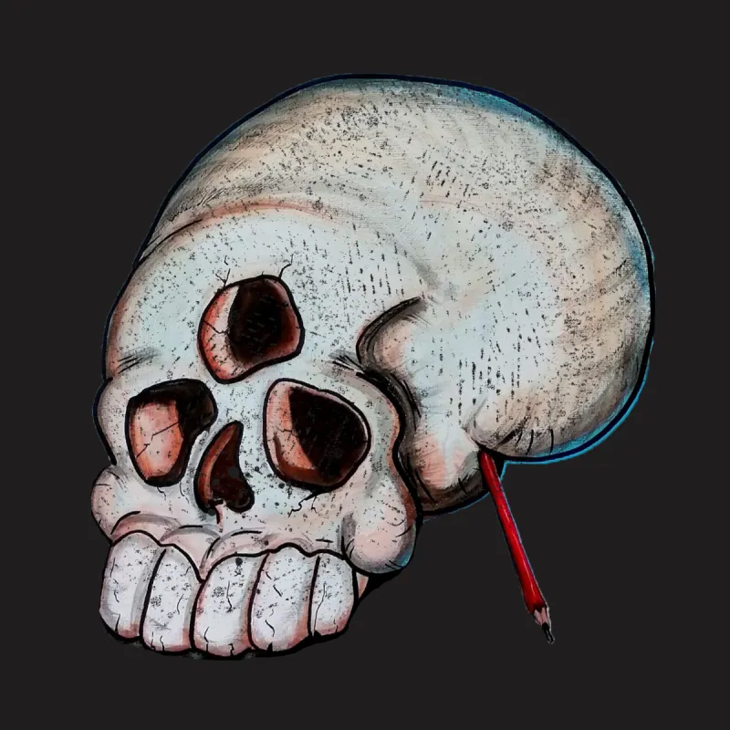 Skullzz ovrs blck hoodie