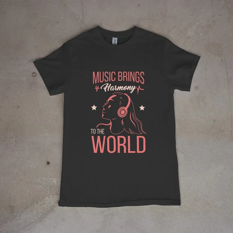 Дамска тениска "Music Brings Harmony"