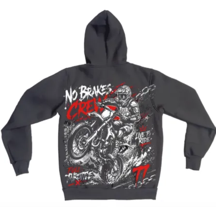 Unisex quilted zip-up sweatshirt