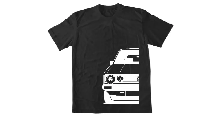 Мъжка тениска VW Golf MK1