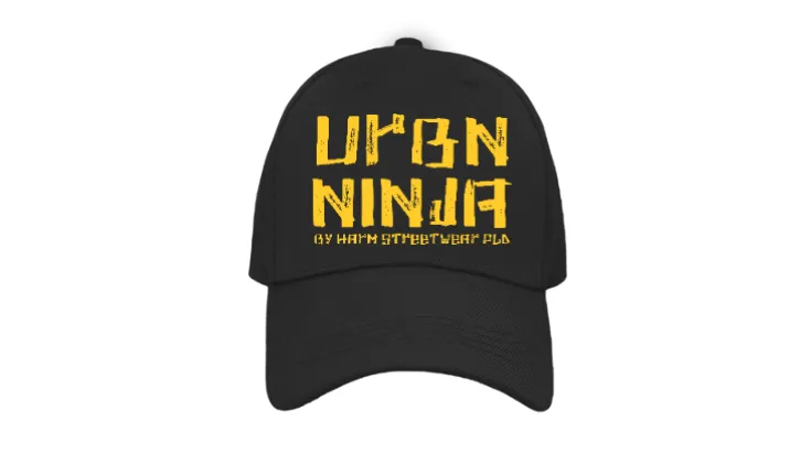 urbn ninja yellow on black