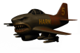 Shark fighter olive tee