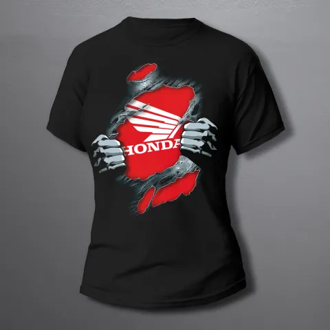 дамска тениска HONDA torn RED