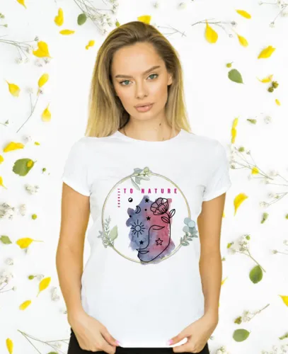 Дамска тениска “Connect to nature”