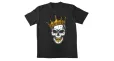 Тениска Skull with gold crown