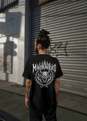 MadRavers Heavy Oversize Tee I Devil Logo - Black