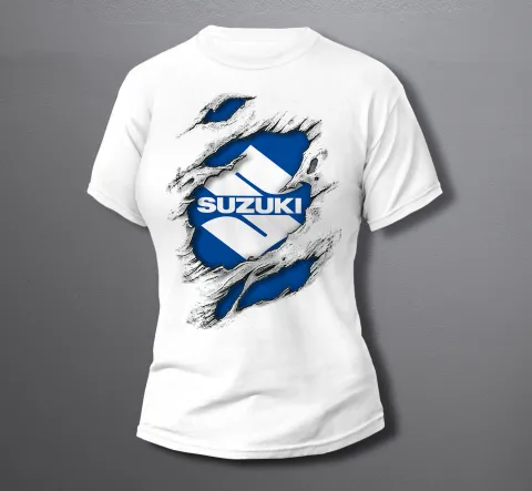 дамска тениска SUZUKI torn white