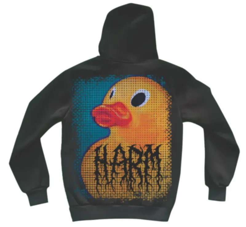 Hella Duck black oversize hoodie