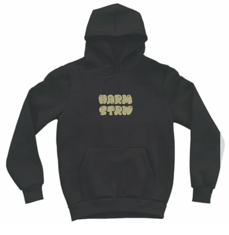 Almighty Duck Bot black oversize hoodie