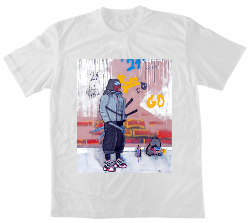 Urban ninja white tee