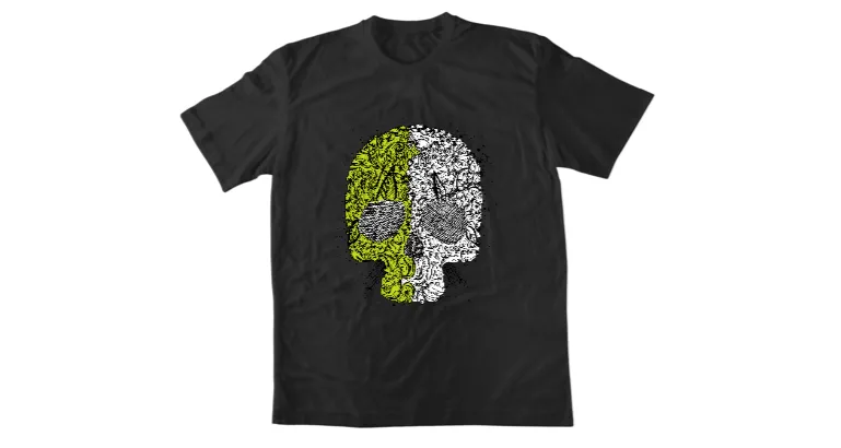 Тениска Skull drawing