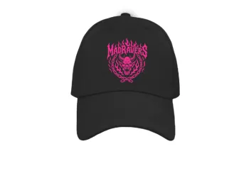 MadRavers Hat I Pink Devil Logo - Black